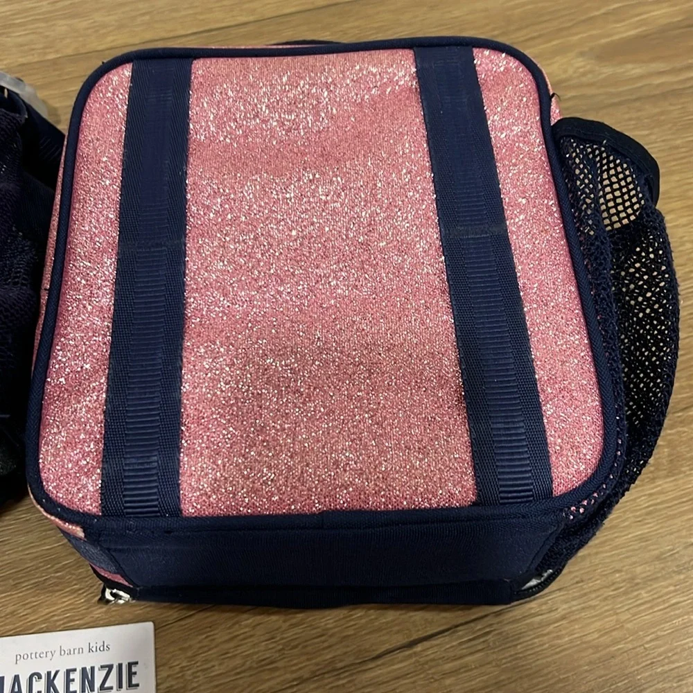 Pottery Barn Mackenzie Sparkle Backpack and Lunchbox